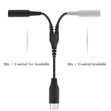 画像をギャラリービューアに読み込む, Geekria Type-C オス から デュアル 3.5mm メス ヘッドフォン Plug アダプター、 Y変換オーディオケーブル、TPEコード サムスン SAMSUNG Galaxy S24+/S24 Ultra/S24、 グーグル Google Pixel 8/7/6 (14.5cm) と互換性があります