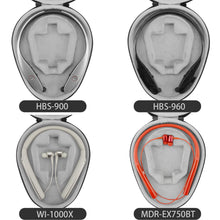 画像をギャラリービューアに読み込む, Geekria ケース Sheild ヘッドホンケース 互換性 ハードケース 旅行用 ハードシェルケース ソニー Sony WI-1000X, WI-1000XM2, アーカーゲー AKG N200NCBT, ATH-ANC400BT, ジェイブイシー JVC HA-FX87BN, ゼンハイザー Sennheiser MOMENTUM In-Ear Wireless Neckband Earbuds に対応 収納ポーチ付き (ドラック・グレイ)