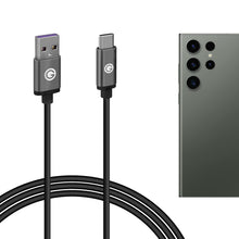 画像をギャラリービューアに読み込む, Geekria 充電ケーブル 互換性 Type-C 充電コード USB to USB-C サムスン Samsung Galaxy S23Ultra S22Ultra S23+ S22+ S21+ S20+ S20 S8 S9 A90 A71 A51 A50 A20 A10e に対応 (黒/300cm)