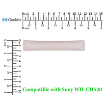 画像をギャラリービューアに読み込む, Geekria プロテインレザー ヘッドバンドパッド Sony WH-CH520/CH510/CH500 交換用・互換パッド 簡単装着 柔らかく快適 修理交換部品 (ピンク)