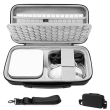 画像をギャラリービューアに読み込む, Geekria デスクトップ コンピューター ハードシェル トラベルケース アップル Apple 2024 Mac Mini M4 / Mini M4 Proに対応 Magicキーボード/マウス/トラックパッド/アクセサリー収納可能 (ダークグレー)