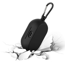 画像をギャラリービューアに読み込む, Geekria シリコンカバー 互換性カバージャブラ Jabra Elite 7 Pro Jabra Elite 7 対応 True Wireless Earbuds 充電ケースカバー 外装カバー キーホルダーフック付き、充電ポートアクセス可能(黒)