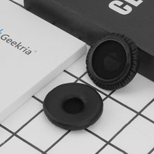 画像をギャラリービューアに読み込む, Geekria イヤーパッド プロテインレザー 互換性 パッド Jabra Biz 2400 II, Plantronics T110 ヘッドホンに対応 イヤークッション / イヤーカップ 修理部品