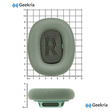 画像をギャラリービューアに読み込む, Geekria イヤーパッド Comfort 互換性 パッド アップル Apple AirPods MAX (A2096), AirPodsMAX2 (A3184) ヘッドホンに対応 パッド イヤー / イヤーカップ (メッシュファブリック/緑)