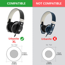 画像をギャラリービューアに読み込む, Geekria イヤーパッド Comfort 互換性 パッド ゼンハイザー Sennheiser Urbanite XL Over-Ear ヘッドホンに対応 パッド イヤー / イヤーカップ (ベロア / ブラック)