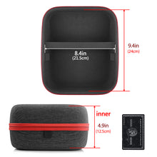 画像をギャラリービューアに読み込む, Geekria ケース Sheild ヘッドホンケース 互換性 ハードケース 旅行用 ハードシェルケース アーカーゲー AKG K 240, K 92, Q701, K 712 Pro, K 702, K 701, N90Q, K 553 に対応 収納ポーチ付き (ダークグレー)