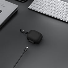 画像をギャラリービューアに読み込む, Geekria シリコン カバー 互換性 カバー アンカー Anker Soundcore C30i 対応 True Wireless Earbuds 充電ケースカバー 外装カバー キーホルダーフック付き、充電ポートアクセス可能 (黒)
