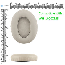 画像をギャラリービューアに読み込む, Geekria イヤーパッド QuickFit 互換性 パッド ソニー Sony WH1000XM3 ヘッドホンに対応 パッド イヤー / イヤーカップ プロテインレザー (ゴールデン)
