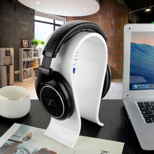 画像をギャラリービューアに読み込む, Geekria ヘッドホンスタンド アクリル オメガ オーバーイヤー ヘッドホン、ゲームヘッドセット用の ホルダー, デスクディスプレイハンガー オーディオテクニカ Audio-Technica, ソニー Sony WH-1000XM4, WH-1000XM3, アーカーゲー AKG, ゼンハイザー Sennheiser と互換性 (白い)