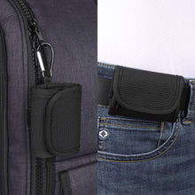 画像をギャラリービューアに読み込む, Geekria イヤホンポーチ ベルトループ付きビーツバイドクタードレ Beats Solo Buds, Studio Buds に対応 イヤホンケース ベルトホルスター バッグストラップ用クリップホルダー付き保護ケースカバー オールラウンド保護 (ブラック)