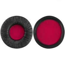 画像をギャラリービューアに読み込む, Geekria イヤーパッド QuickFit 互換性 パッド ソニー Sony MDR-V55, V500DJ ヘッドホンに対応 イヤパッド/イヤークッション/イヤーカップ ( プロテインレザー / 黒赤 )