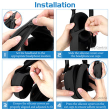 画像をギャラリービューアに読み込む, Geekria シリコンイヤホンスリーブカバー シリコンカバー キット適合する ソニー Sony WH-1000XM5, WH1000XM5 Wireless ヘッドホンに対応/交換用 保護カバー シリコンカバー シリコンケース スクラッチプロテクションケース イヤピースカバー ヘッドセットスピーカースキンプロテクター(ベージュ)