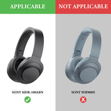 画像をギャラリービューアに読み込む, Geekria ヘッドバンド 互換性 ヘッドホンヘッドバンド プロテインレザー パッド ソニー SONY MDR-100ABN 対応 交換用 (黒)