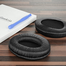 画像をギャラリービューアに読み込む, Geekria QuickFit イヤーパッド 互換性 パッド ゼンハイザー Sennheiser PX360, HD497, HD457, HD447, HD437, HD212, HD202S, HD202 ヘッドホンに対応 イヤパッド/イヤークッション/イヤーカップ レザーレット ( ブラック )