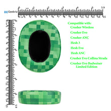 画像をギャラリービューアに読み込む, Geekria イヤーパッド QuickFit 互換性 パッド スカルキャンディ Skullcandy Crusher Wireless/Crusher EVO/Crusher ANC, Hesh3/HeshEVO/HeshANC, Venue ANC ヘッドホンに対応 パッド イヤー / イヤーカップ (プロテインレザー / MCグラス)