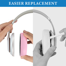 画像をギャラリービューアに読み込む, Geekria イヤーパッド SNAP マグネチック 互換性 パッド ビーツバイドクタードレ Beats Studio Pro ヘッドホンに対応 パッド イヤー / イヤーカップ プロテインレザー (ピンク, 1組)