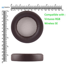 画像をギャラリービューアに読み込む, Geekria イヤーパッド QuickFit 互換性 パッド コルセア Corsair Virtuoso RGB, Virtuoso RGB Wireless SE, Virtuoso RGB Wireless XT ヘッドホンに対応 パッド イヤー / イヤーカップ (プロテインレザー / 褐色)