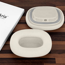 画像をギャラリービューアに読み込む, Geekria イヤーパッド Comfort 互換性 パッド アップル Apple AirPods MAX(A2096), AirPods MAX2 (A3184) ヘッドホンに対応 パッド イヤー / イヤーカップ (メッシュファブリック/白)