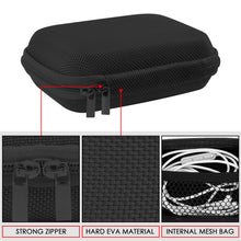 画像をギャラリービューアに読み込む, Geekria ケース Shield ヘッドホンケース 互換性 ハードケース 旅行用 ハードシェルケース トリビット Tribit MoveBuds H1 Wireless Bluetooth Earbuds に対応 収納ポーチ付き (ブラック)