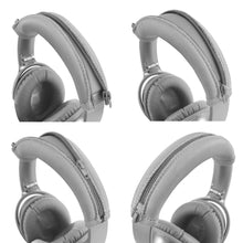 画像をギャラリービューアに読み込む, イヤーパッド + ヘッドバンド ボーズ Bose QC35, QC25, QC2, QC15 等ヘッドホンパッド 対応交換用 ヘッドホンパッド イヤークッション ( グレー シルバー) セット