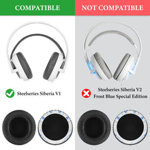 画像をギャラリービューアに読み込む, Geekria イヤーパッド QuickFit 互換性 パッド スティールシリーズ SteelSeries Siberia V1, Siberia V2, Siberia V3 Prism Gaming ヘッドホンに対応 パッド イヤー / イヤーカップ ( プロテインレザー / ブラック )