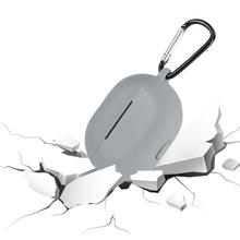 画像をギャラリービューアに読み込む, Geekria シリコン カバー 互換性 カバー HUAWEI Freebuds Pro 対応 True Wireless Earbuds 充電ケース充電ケースカバー 外装カバー キーホルダーフック付き、充電ポートアクセス可能 (Grey)