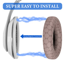 画像をギャラリービューアに読み込む, Geekria イヤーパッド SNAP マグネチック 互換性 パッド ビーツバイドクタードレ Beats Studio Pro ヘッドホンに対応 パッド イヤー / イヤーカップ プロテインレザー (ブラウン, 1組)