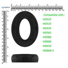 画像をギャラリービューアに読み込む, Geekria イヤーパッド Comfort 互換性 パッド ゼンハイザー Sennheiser HD 660 S2, HD660 S, HD650, HD600, HD580, HD565, HD545, HD535, HD525, HD6XX, HD58X ヘッドホンに対応 パッド イヤークッション / イヤーカップ (ベロア / ブラック)