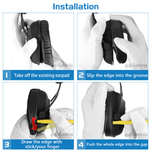 画像をギャラリービューアに読み込む, Geekria イヤーパッド QuickFit 互換性 パッド ロジクール Logitech G Pro/ ProX/ 433/ 233/ ProX2 ヘッドホンに対応 イヤパッド/イヤークッション/イヤーカップ ( プロテインレザー / ブラック )
