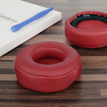 画像をギャラリービューアに読み込む, Geekria QuickFit イヤーパッド 互換性 パッド モンスター Monster ビート ビーツバイドクタードレ Beats MIXR ヘッドホンに対応 イヤパッド/イヤークッション/イヤーカップ ( プロテインレザー / 赤 )