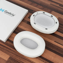 画像をギャラリービューアに読み込む, Geekria イヤーパッド QuickFit 互換性 パッド ソニー Sony ULT WEAR, WH-ULT900N ヘッドホンに対応 パッド イヤー / イヤーカップ プロテインレザー (白)