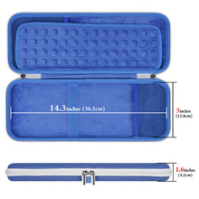 画像をギャラリービューアに読み込む, Geekria 収納ケース 互換品 Pebble M350 + ロジテック Logicool K380 ワイヤレス キーボード 無線 マウス ハードシェルトラベルキャリングバッグ (ブルーベリー)