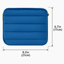 画像をギャラリービューアに読み込む, Geekria NOVA ヘッドホン用パフィーポーチ ジェイビーエル JBL Tour One M3、ゼンハイザー Sennheiser PXC 550-II、ボーズ Bose QC Ultra 対応 ソフトシェル交換用保護トラベルキャリーバッグ ケーブル収納付き (ブルー)