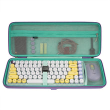 画像をギャラリービューアに読み込む, Geekria 75% キーボードケース、ハードシェルトラベルキャリーバッグ、コンパクトな84キーコンピューターメカニカルゲーミングキーボード用、ロジクール Logicool POPキー、ロジクール Logicool POP ICONコンボに対応 (デイドリームミント)