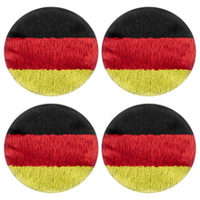 画像をギャラリービューアに読み込む, Geekria カバー 2 ペア 互換性 イヤーパッドカバー (SGS認証済) 劣化防止、防塵 ヘッドホン交換用 ストレッチニット 8-11CM ヘッドホン用 洗濯可 (中くらい / ドイツの旗)