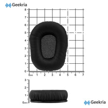 画像をギャラリービューアに読み込む, Geekria イヤーパッド QuickFit 互換性 パッド BlueParrott B350 (B350-XT) Noise Cancelling ヘッドホンに対応 パッド イヤー / イヤーカップ プロテインレザー (黒)