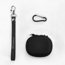 画像をギャラリービューアに読み込む, Geekria シールド イヤフォン ケースジャブラ Jabra Elite 10 Gen 2,7, 8, 3, 4, 65t, 75t, 85t完全ワイヤレス イヤフォンと互換性あり、交換用ハードシェル トラベル キャリング バッグ カラビナ クリップ付き (黒)