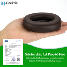 画像をギャラリービューアに読み込む, Geekria イヤーパッド SNAP マグネチック 互換性 パッド ビーツバイドクタードレ Beats Studio Pro ヘッドホンに対応 パッド イヤー / イヤーカップ プロテインレザー (ブラウン, 1組)