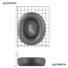 画像をギャラリービューアに読み込む, Geekria イヤーパッド QuickFit 互換性 パッド ジェイビーエル JBL Everest 750/ 750NC Over-Ear Wireless ヘッドホンに対応 パッド イヤー / イヤーカップ (プロテインレザー /黒)