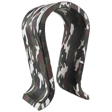 画像をギャラリービューアに読み込む, Geekria ヘッドホンスタンド 木製 ビーガンレザー オメガ オーバーイヤー ヘッドホン、ゲームヘッドセット用の ホルダー, デスクディスプレイハンガーRazer Kraken, Nari Ultimate, Game Zero, SONY PS4 Golden Headset, ATH-G1WL と互換性(迷彩)