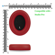 画像をギャラリービューアに読み込む, Geekria イヤーパッド SNAP マグネチック 互換性 パッド ビーツバイドクタードレ Beats Studio Pro ヘッドホンに対応 パッド イヤー / イヤーカップ プロテインレザー (ピンク+レッド, 2組)