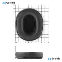 画像をギャラリービューアに読み込む, Geekria イヤーパッド QuickFit 互換性 パッド オーディオテクニカ Audio Technica ATH-M50X, M50XBT, M50xBT2, M60X, M50, ATH-M40X, M30, M20, AR5BT ヘッドホンに対応 パッド イヤー / イヤーカップ ( プロテインレザー / ブラック )