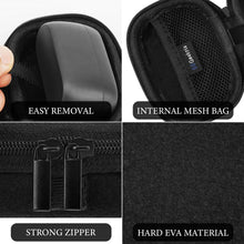 画像をギャラリービューアに読み込む, Geekria シールド イヤフォン ケースジャブラ Jabra Elite 10 Gen 2,7, 8, 3, 4, 65t, 75t, 85t完全ワイヤレス イヤフォンと互換性あり、交換用ハードシェル トラベル キャリング バッグ カラビナ クリップ付き (黒)