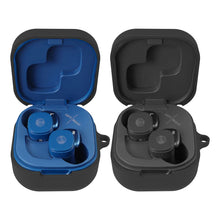 画像をギャラリービューアに読み込む, Geekria シリコン カバー 互換性 カバー Audio-Technica ATH-SQ1TW 対応 True Wireless Earbuds 充電ケース充電ケースカバー 外装カバー キーホルダーフック付き、充電ポートアクセス可能 (Black)