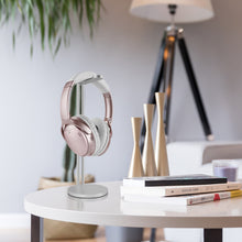 画像をギャラリービューアに読み込む, Geekria ヘッドホンスタンド アルミニウム合金 オーバーイヤー ヘッドホン、ゲームヘッドセット用の ホルダー, デスクディスプレイハンガー 頑丈なヘビーベース ー ソニー Sony WH-1000XM4, WH-1000XM5, ボーズ Bose QC45, QC35II, NC700, オーディオテクニカ ATH -M50Xヘッドセット用と互換性 (Silver)