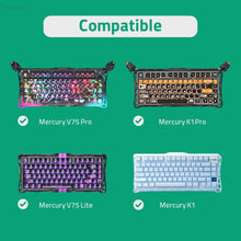 画像をギャラリービューアに読み込む, Geekria キーボードダストカバー GravaStar Mercury K1/ Pro/ Lite/ V75 Pro/ Lite/ HEに対応 クリアアクリル キーパッドカバー