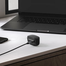 画像をギャラリービューアに読み込む, Geekria シリコン カバー 互換性 カバー Sony WF-1000XM4 対応 True Wireless Earbuds 充電ケース充電ケースカバー 外装カバー キーホルダーフック付き、充電ポートアクセス可能 (Black)