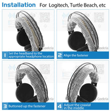 画像をギャラリービューアに読み込む, Geekria カバー 互換性 プロテインレザー ヘッドバンドカバー ロジクール Logitech, Turtle Beach, パナソニック Panasonic, ブイモーダ V-MODA, デノン Denon, アーカーゲー AKG, ゼンハイザー Sennheiser, ソニー Sony ヘッドホンに 対応 簡単に装着 工具不要