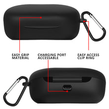 画像をギャラリービューアに読み込む, Geekria シリコン カバー 互換性 カバー Sony WF-XB700 EXTRA BASS 対応 True Wireless Earbuds 充電ケース充電ケースカバー 外装カバー キーホルダーフック付き、充電ポートアクセス可能
