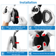 画像をギャラリービューアに読み込む, Geekria イヤーパッド Comfort 互換性 パッド ゼンハイザー Sennheiser HD700 ヘッドホンに対応 パッド イヤー / イヤーカップ ( マイクロスエード / ブラック )